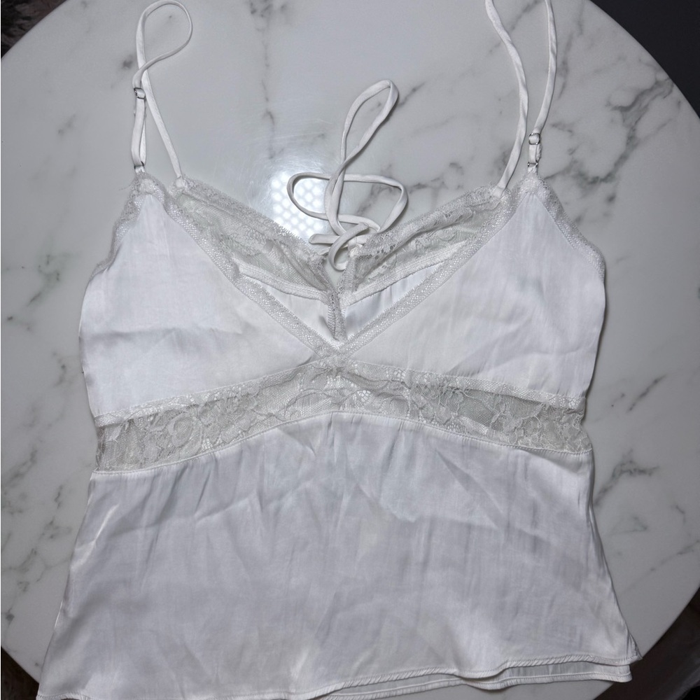 Elodie Ivory Lace Detail Top